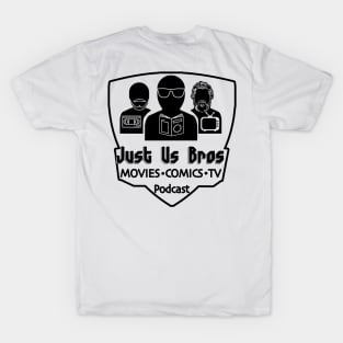 Just Us Bros Logo-Black T-Shirt